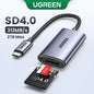 UGREEN Card Reader USB3.0&USB C to SD MicroSD TF Thunderbolt 3 for PC Laptop Accessories Smart Memory Cardreader SD Card Adapter