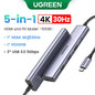 UGREEN 5 in 1 USB C Hub 4K HDMI USB HUB 100W Multiport Adapter for MacBook Pro/Air, iPad Pro, iMac, iPhone 15 Pro/Pro Max, XPS